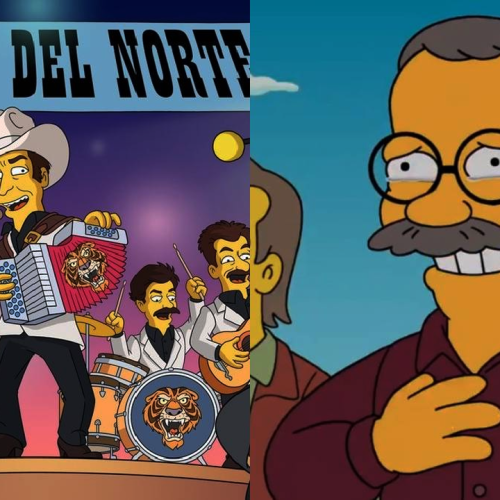 Los Simpson reciben a Humberto Vélez y a Los Tigres del Norte