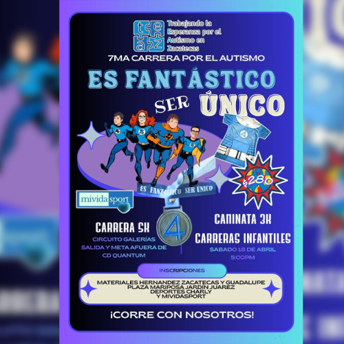 Carrera por el Autismo regresa a Zacatecas